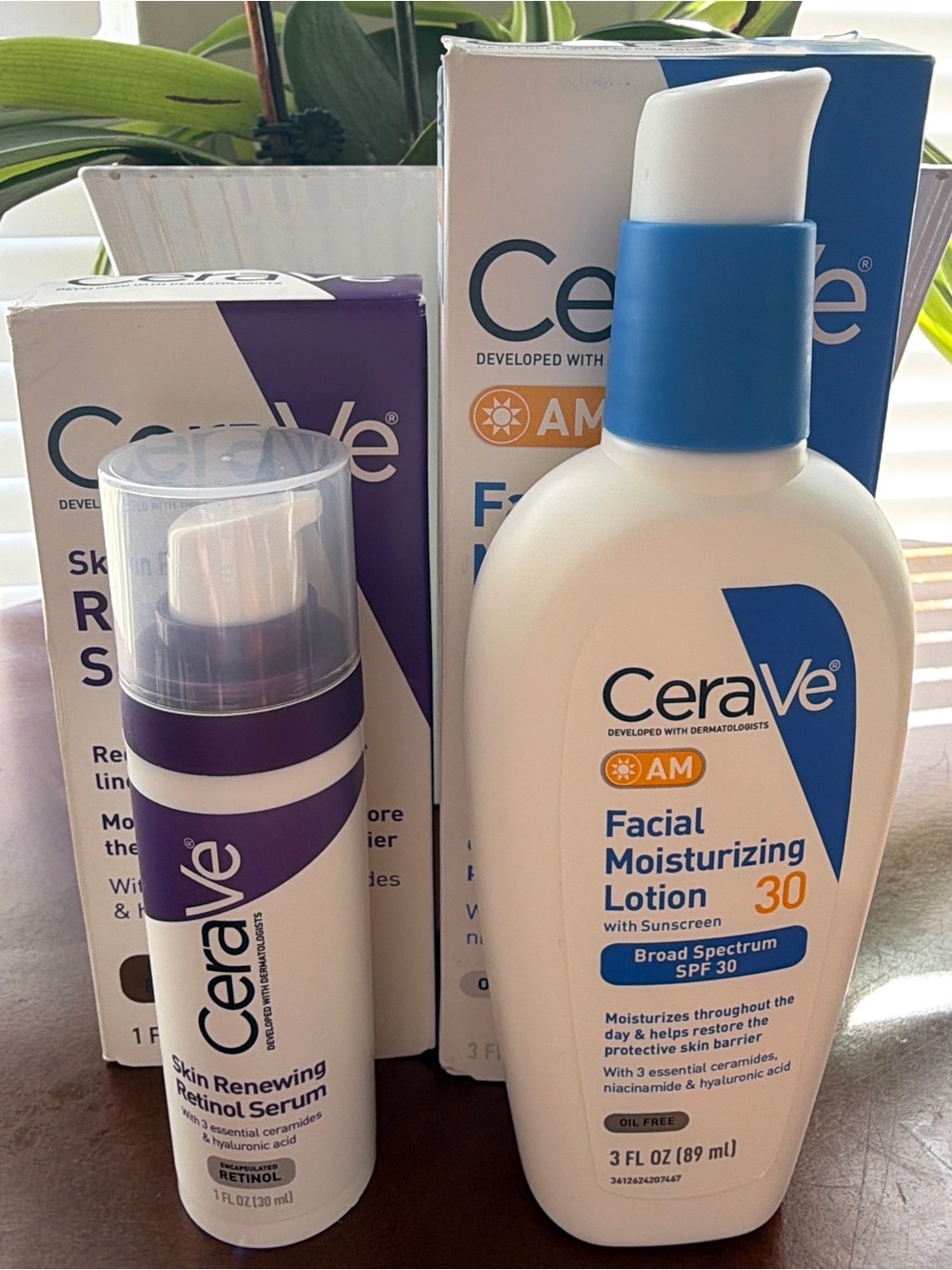 BUNDLE ,of 2,CeraVe Skin Facial, Renewing ,Facial Moisturizing Lotion SPF 30